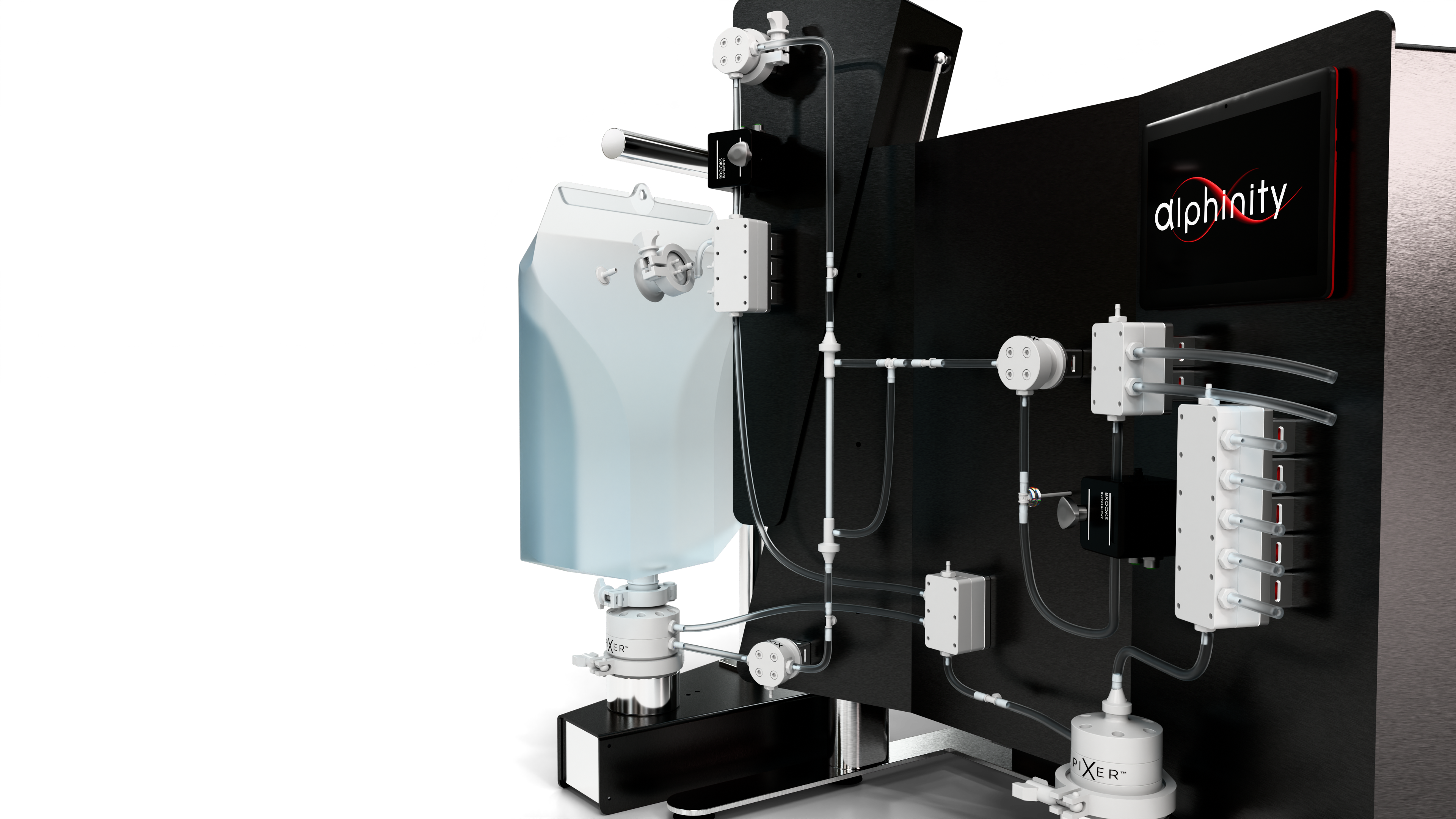 TFFi™ tangential flow filtration system — full system render